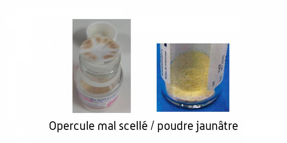 Défaut qualité de certains flacons d’amoxicilline / acide clavulanique