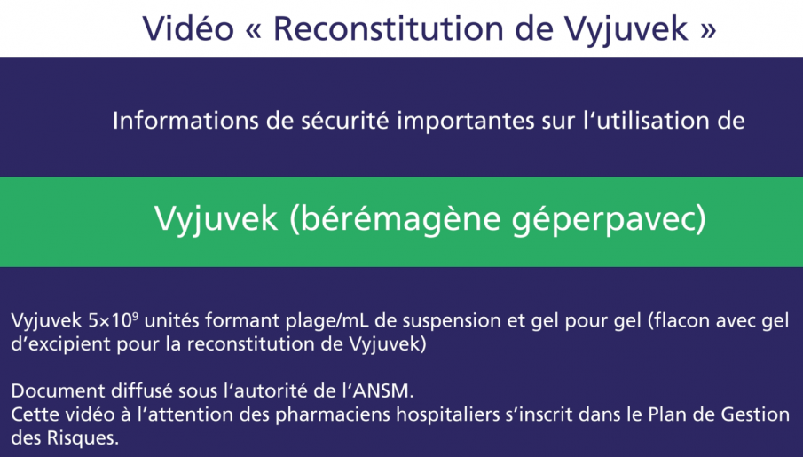 Vidéo à la une